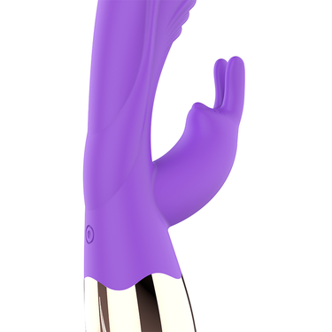 Vibratore Rabbit Viora Oro e Lilla, Stimolazione Punto G e Clitoride